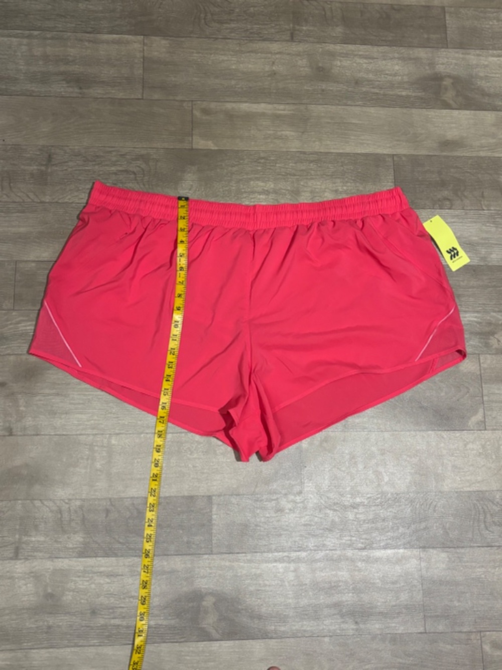 All In Motion Women's Woven Mid-Rise Run Shorts Vibrant Pink - Picture 15 of 16